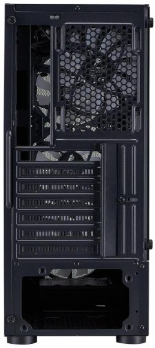 Корпус 1stPlayer D4-BK-4F1 Black with window