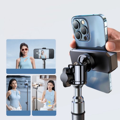 Штатив RTAKO RLD-001 1.7M Matte Carbon Steel Tripod Black (6975068278620)