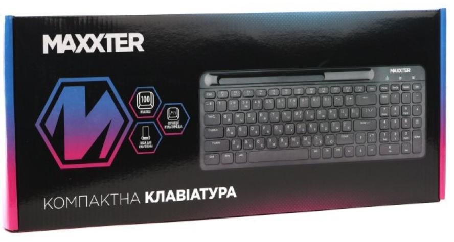 Клавіатура Maxxter KB-01B-UA USB Black
