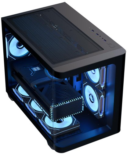 Корпус AeroCool P300C-G-BK-v1 Black with window (ACCS-PN02033.11)
