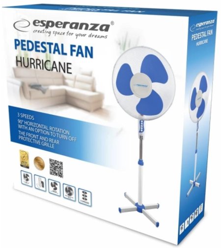 Вентилятор Esperanza EHF001WB White/Blue