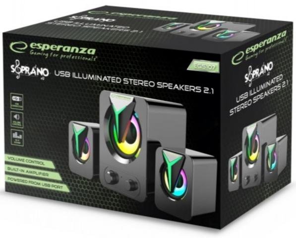 Колонки Esperanza EGS107 Rainbow Soprano Black