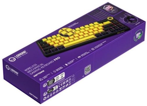 Клавіатура Lorgar KBP70MW Toxic Purple ENG WL/RT/USB Black/Yellow (LRG-KBP70MW-YL-US)