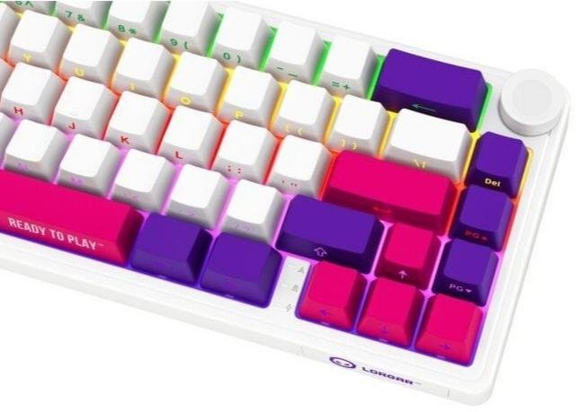 Клавіатура Lorgar KBP70MW Toxic Purple ENG WL/RT/USB White (LRG-KBP70MW-WH-US)