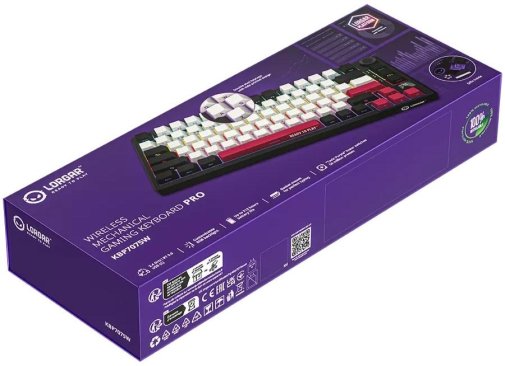 Клавіатура Lorgar KBP7075W Toxic Purple ENG WL/RT/USB Black (LRG-KBP7075W-BK-US)