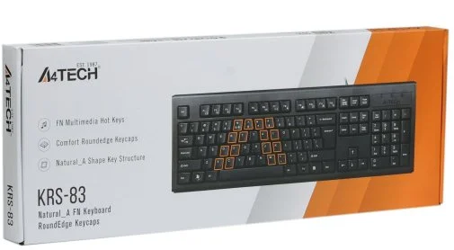 Фото: Клавіатура A4tech KRS-83 USB Black № 14 | KTC