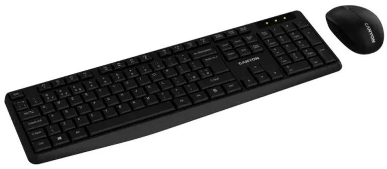 Фото: Комплект клавіатура+миша Canyon SET-W01 Wireless Black (CNE-HSETW01) № 7 | KTC