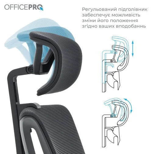 Фото: Крісло OfficePro Harmony OC310-B-B-B Black № 25 | KTC
