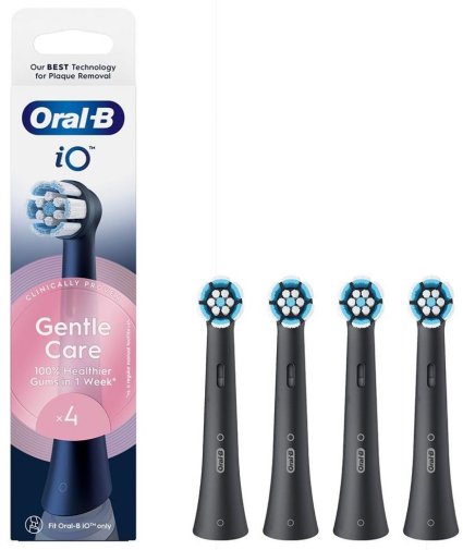 Насадка для зубної щітки Braun Oral-B iO Gentle Care RB SBF-4 Black 4pcs (RB SBF-4 (4))