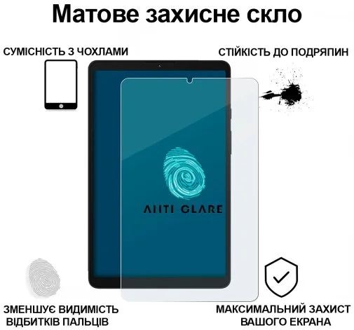 Фото: Захисне скло BeCover for Samsung Tab A9 X115 - Matte Anti-Glare (713439) № 5 | KTC