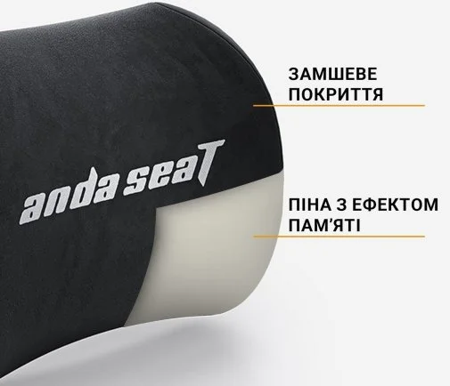 Фото: Подушка Anda Seat Novis Head Pillow Black (AC-TZ-AD23-B-F-J) № 9 | KTC