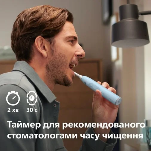 Фото: Електрична зубна щітка Philips Sonicare 6100 Series Blue (HX7406/01) № 22 | KTC