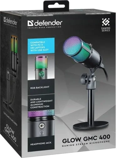 Фото: Мікрофон Defender Glow GMC 400 Black (64640) № 10 | KTC
