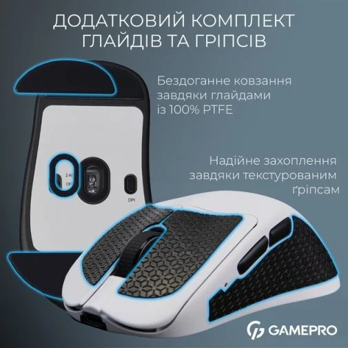 Фото: Миша GamePro Asgard Surt WL/BT/USB White (GM017W) № 30 | KTC