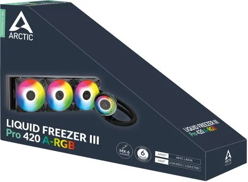 Фото: Система рідинного охолодження Arctic Liquid Freezer III Pro 420 ARGB (ACFRE00185A) № 12 | KTC