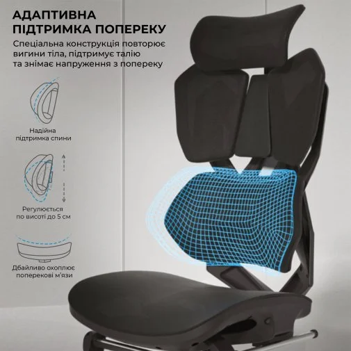 Фото: Крісло SIHOO X5C Black (X5C-301) № 29 | KTC