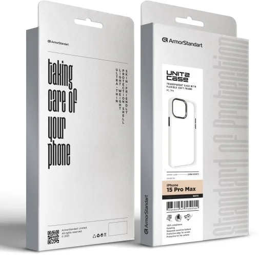 Фото: Чохол ArmorStandart for Apple iPhone 15 Pro Max - UNIT2 White (ARM69987) № 10 | KTC