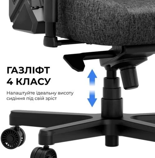 Фото: Крісло Anda Seat Kaiser 3E Size XL Black Fabric (AD23YC-XL-09-B-CF-B01) № 40 | KTC