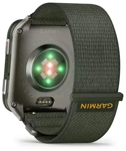 Фото: Смарт годинник Garmin Venu X1 Moss with Titanium Caseback and Moss ComfortFit Nylon Band (010-02980-03) № 16 | KTC