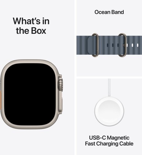 Смарт годинник Apple Watch Ultra 3 - 49mm Natural Titanium Case with Anchor Blue Ocean Band