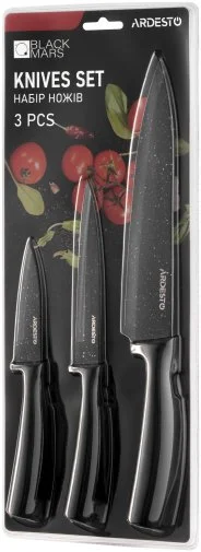 Фото: Набір ножів Ardesto Black Mars 3pcs Black (AR2103BB) № 11 | KTC