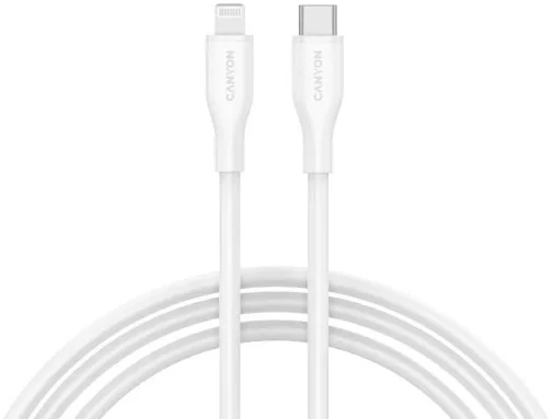 Фото: Кабель Canyon CLNM60 60W Type-C / Lightning 1m White (CNS-CLNM60SC10W) № 10 | KTC