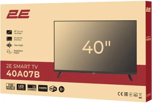 Фото: Телевізор LED 2E 40A07B (Android TV, Wi-Fi, 1920x1080) № 17 | KTC