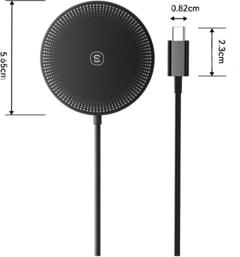 Фото: Бездротовий зарядний пристрій Essager Wind 2in1 Wireless Charger 15W Black (EWXCX-CF01-Z) № 8 | KTC