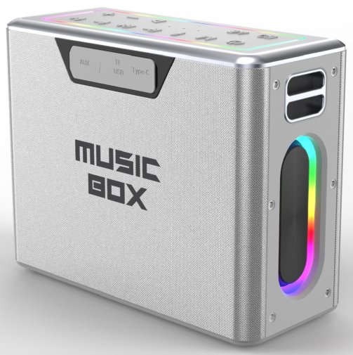 Акустика для вечірок HiFuture MusicBox Silver (6972576181398)