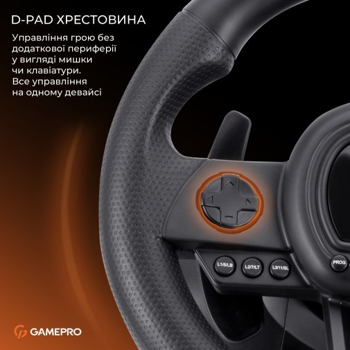 Кермо GamePro RW038PM for PC/Xbox 360/Xbox One/Switch/PS3/PS4