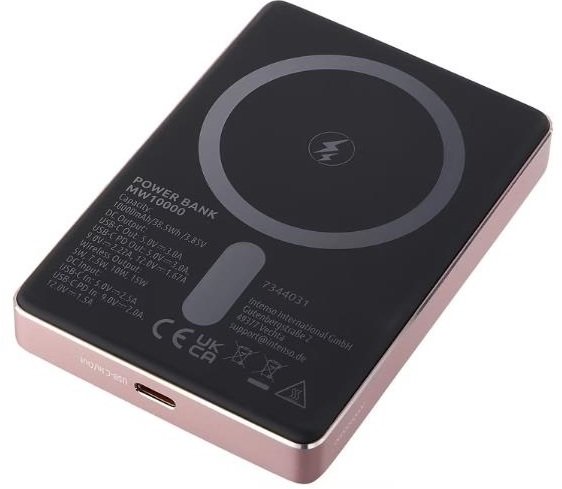 Батарея універсальна Intenso MW10000 10000mAh 20W/Qi 15W Rose (7344033)