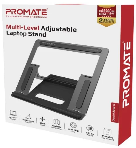 Фото: Підставка для ноутбука Promate Deskmate-5 Silver (6959144052502) № 11 | KTC