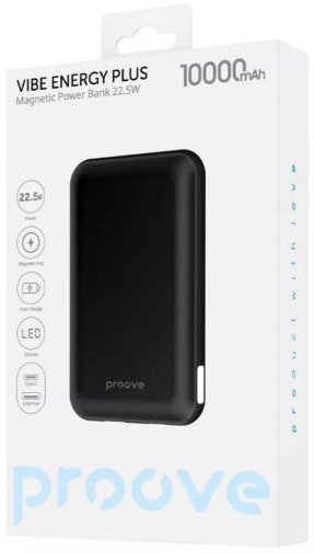 Батарея універсальна Proove Vibe Energy Plus 22.5W 10000mAh Black (PBVE15012203)