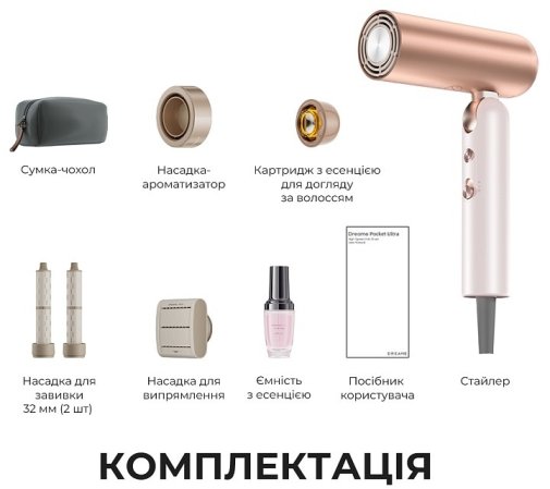 Фен Dreame Pocket Ultra AHD52 Rosy White (AHD52-RWH)