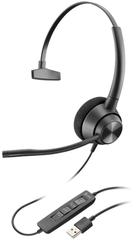 Гарнітура Poly EncorePro 310 USB-A Mono Black (767G1AA)
