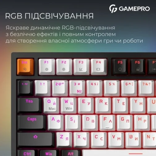 Фото: Клавіатура GamePro Genesis Asgard Valhalla Max MK160B Magnetic Switches (MK160B MAX) № 36 | KTC