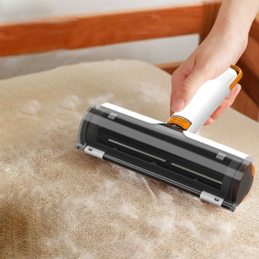 Щітка для видалення шерсті тварин з контейнером Lapka LPK-18