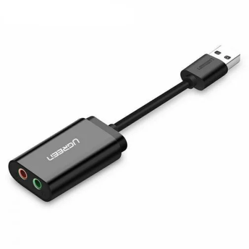 Фото: Зовнішня звукова карта UGREEN US205 Black (30724) № 7 | KTC