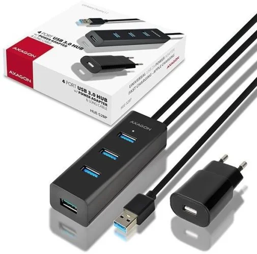 Фото: USB-хаб Axagon HUE-S2BP Black № 8 | KTC