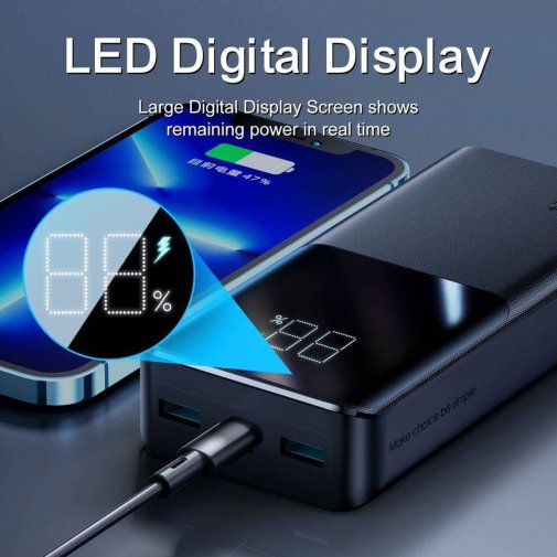 Батарея універсальна JoyRoom JR-QP192 20000mAh 22.5W Black (6941237185129)