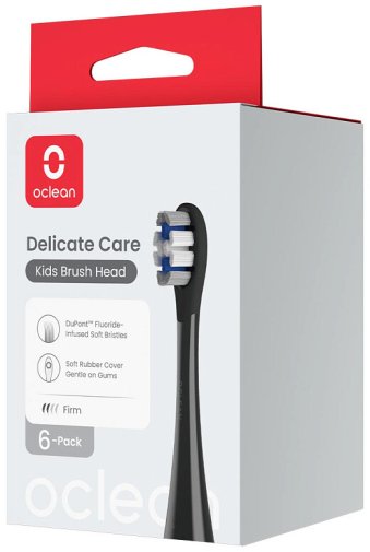 Насадка для зубної щітки Oclean X Kids P3K8 Black 6pcs (6970810557381)