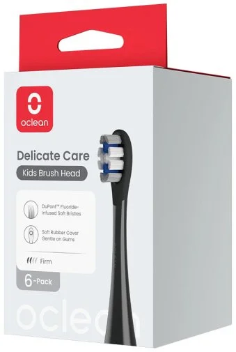 Фото: Насадка для зубної щітки Oclean X Kids P3K8 Black 6pcs (6970810557381) № 13 | KTC