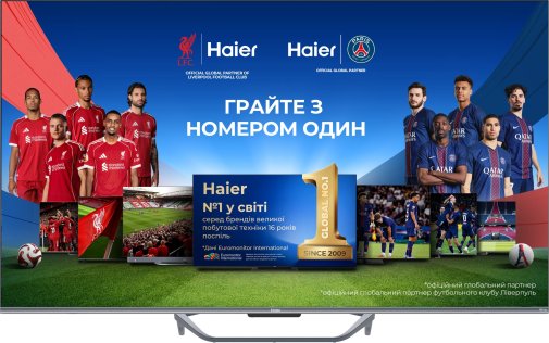 Телевізор QLED Haier H65Q800UX (Google TV, Wi-Fi, 3840x2160)