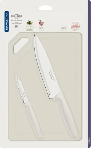 Фото: Набір ножів Tramontina PLENUS 3pcs light Grey (23498/314) № 7 | KTC