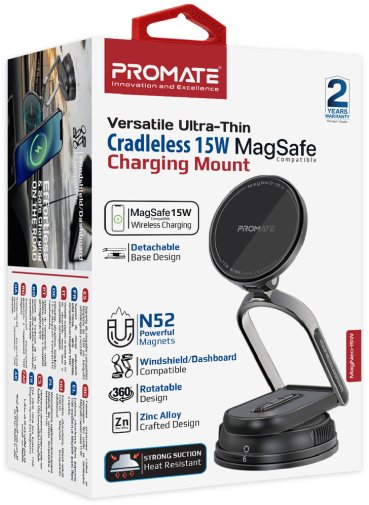 Кріплення для мобільного телефону Promate magneo-15w (6959144068268)