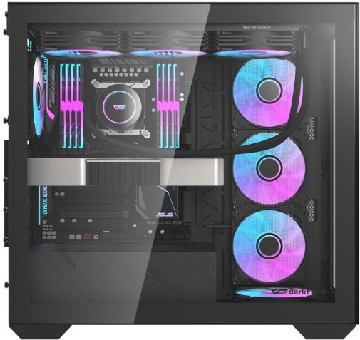 Корпус DARKFLASH DLX4000 Black with window (DLX4000 BLACK)