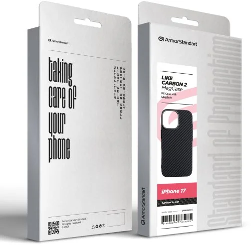 Фото: Чохол ArmorStandart for Apple iPhone 17 - LikeCarbon2 MagCase Carbon Black (ARM86257) № 14 | KTC