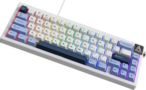 Фото: Клавіатура Ajazz AK650 Sea Salt Switches ENG/UKR USB Blue/White/Blue (AK650-SS-BWB) № 19 | KTC