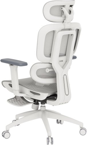 Крісло OfficePro Skyline Footrest OC750 White/Light Gray (OC750-W-LG-LG)