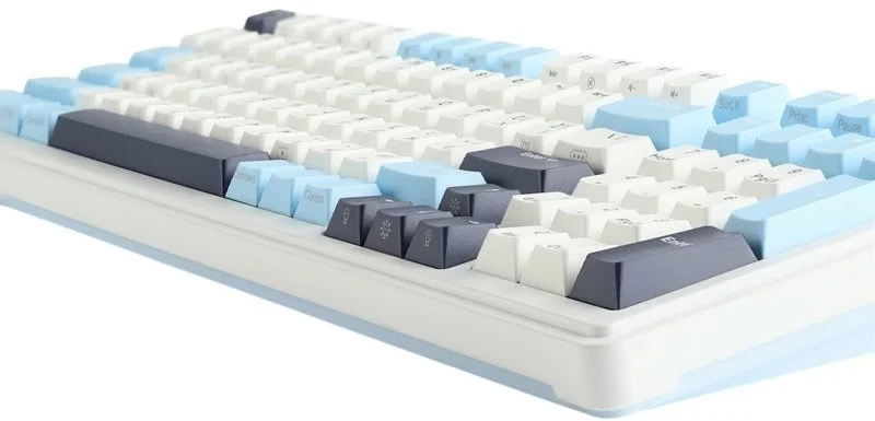 Фото: Клавіатура KZZI K98 Rainbow Switch ENG/UKR WL/BT/USB Polar White (6935280824999) № 12 | KTC